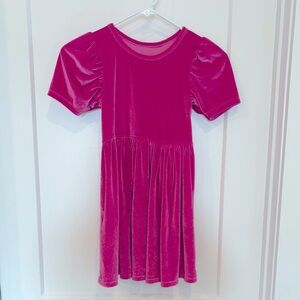 Pink Chicken Girls Pink Velvet Dress—size 8Y
